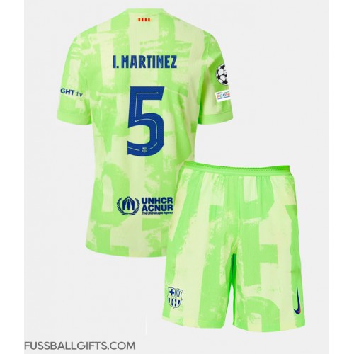 Barcelona Inigo Martinez #5 Fußballbekleidung 3rd trikot Kinder 2024-25 Kurzarm (+ kurze hosen)